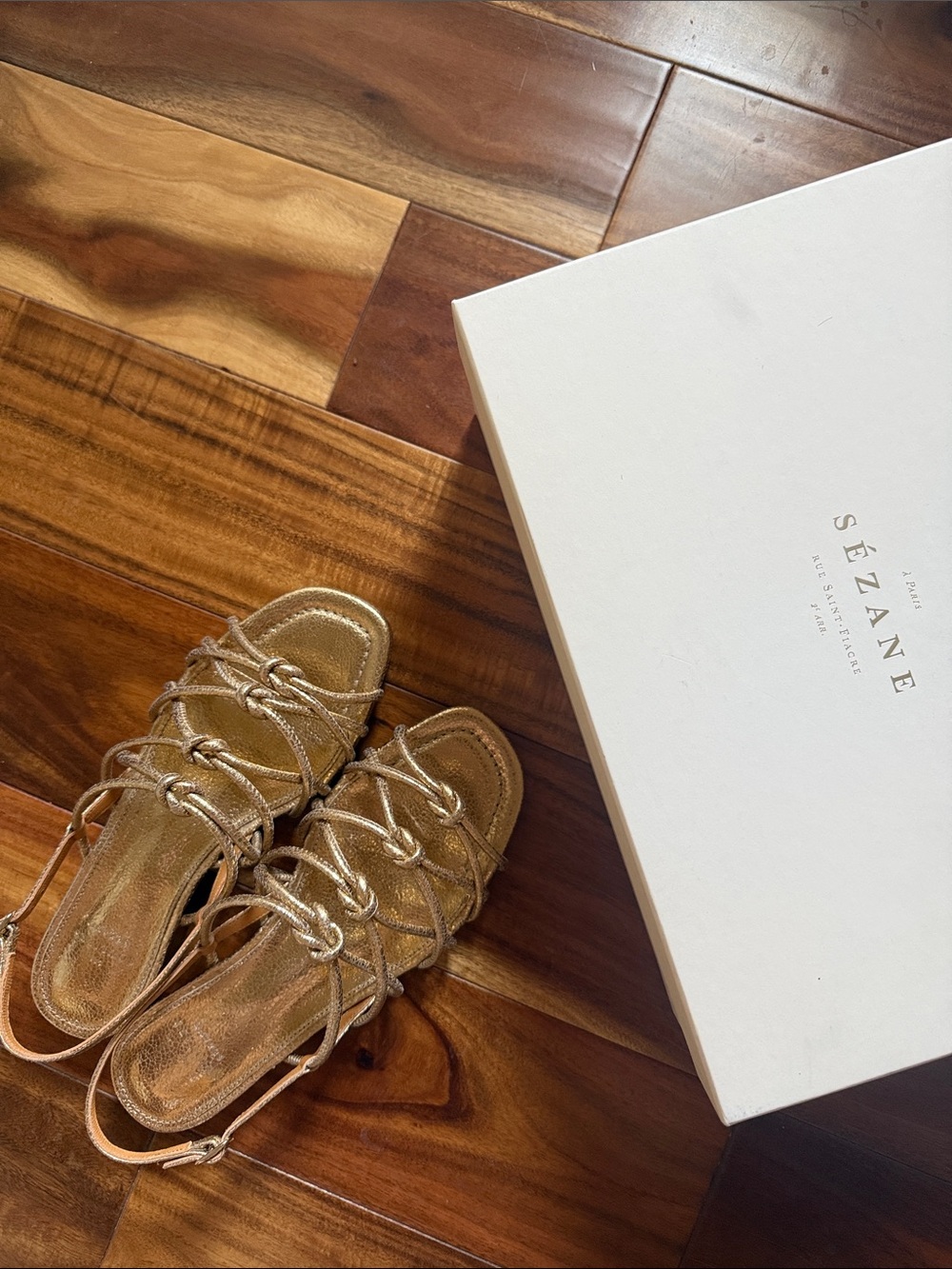 NIB Sezane Elsie sandals rarely found